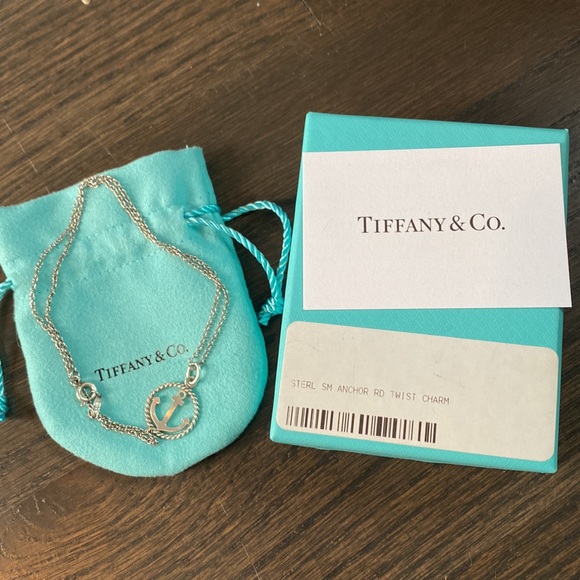 Tiffany & Co Anchor charm and chain. - Picture 2 of 12